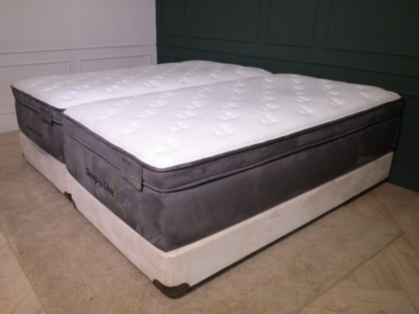 ที่นอนพร้อมฐาน 6 ฟุต หนา14นิ้ว สีเทา ยี่ห้อ Sleep to Live(1)
