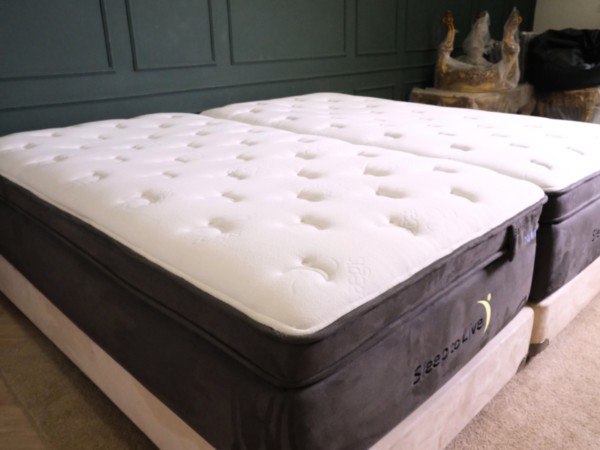 ที่นอนพร้อมฐาน 6 ฟุต หนา14นิ้ว สีเทา ยี่ห้อ Sleep to Live(1)